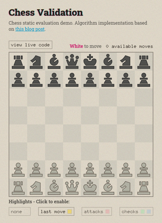Chess Validation Demo